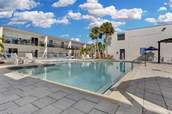 Large outdoor pool area